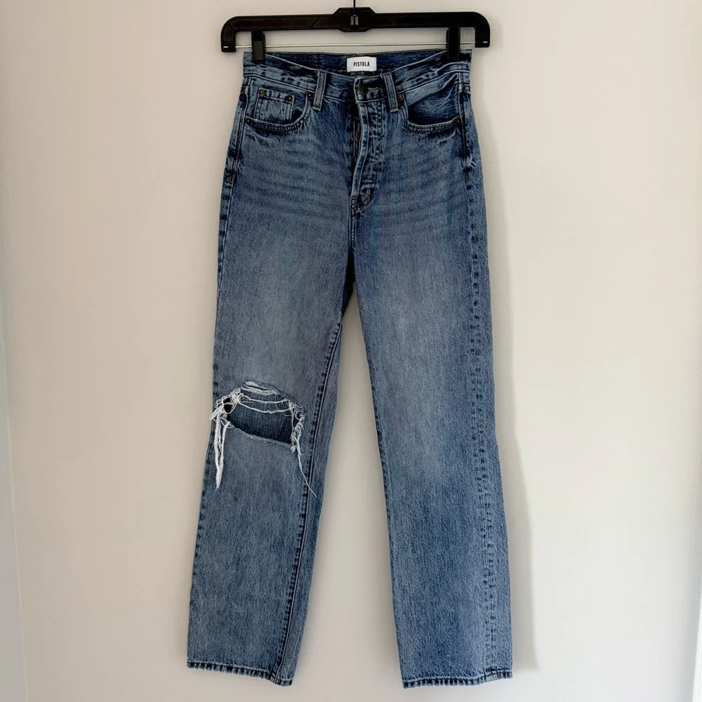 Pistola Cassie High Rise Straight Jeans